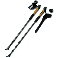 Палки для скандинавской ходьбы телескопические,3х секц.антишок, до 135 см